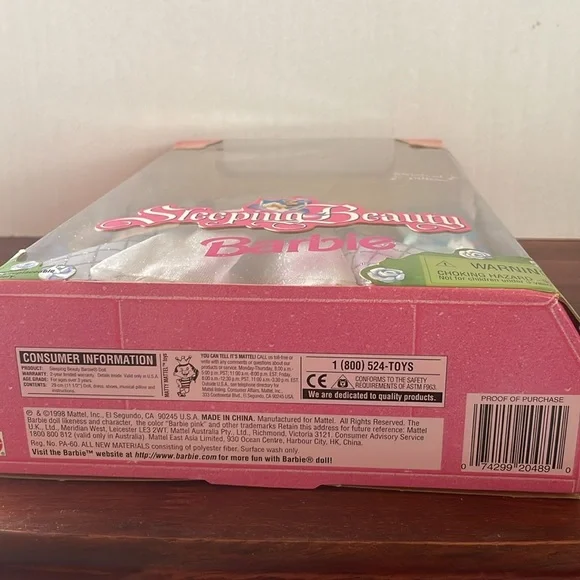 1998 Sleeping Beauty Barbie NIB - Picture 8 of 11